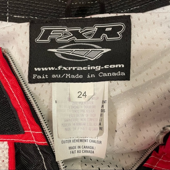 FXR Kids Pure Performance Tech Motor Cross Pants Size 24 - Picture 10 of 14